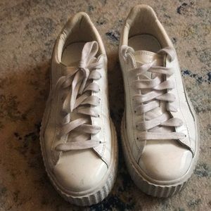 Platform Patent Leather Pumas